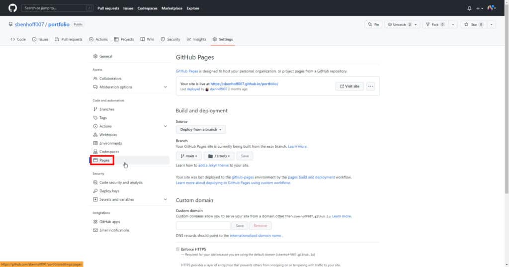 Create GitHub Pages